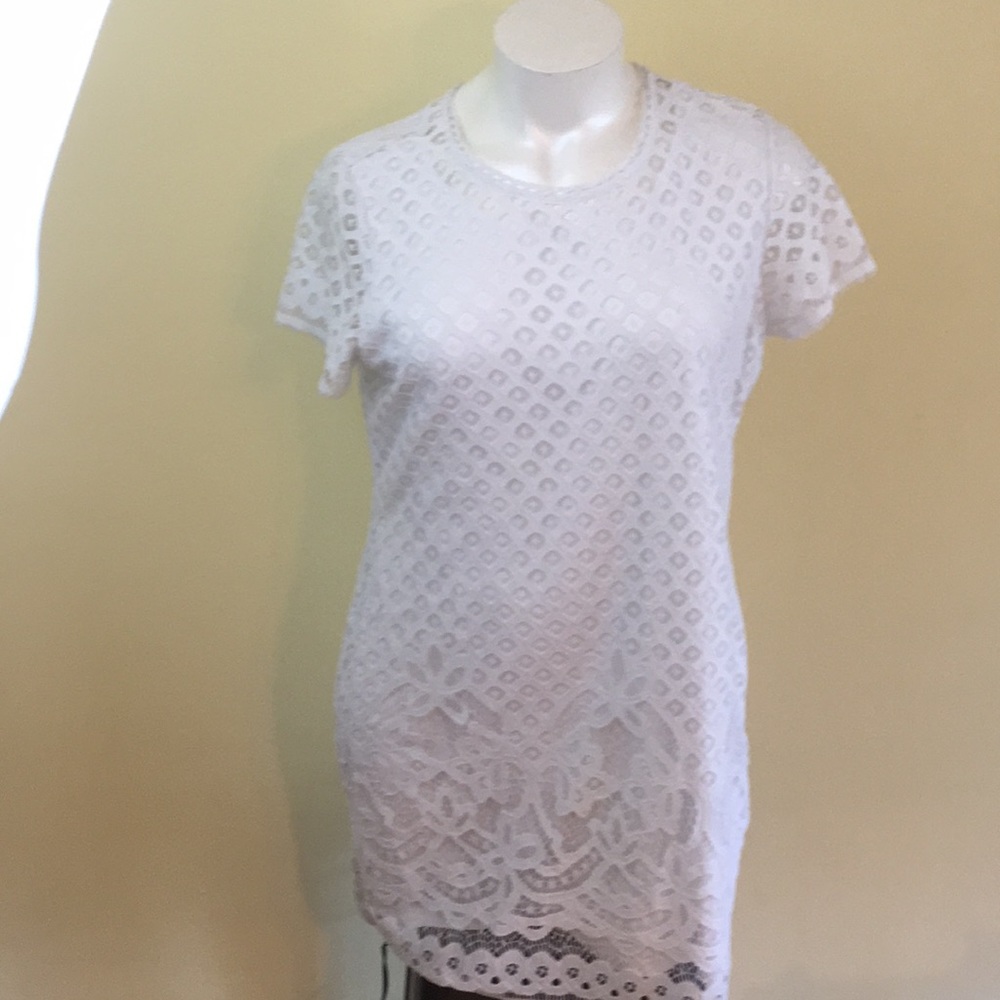 Isaac Mizrahi Live white lace dress. Size xl